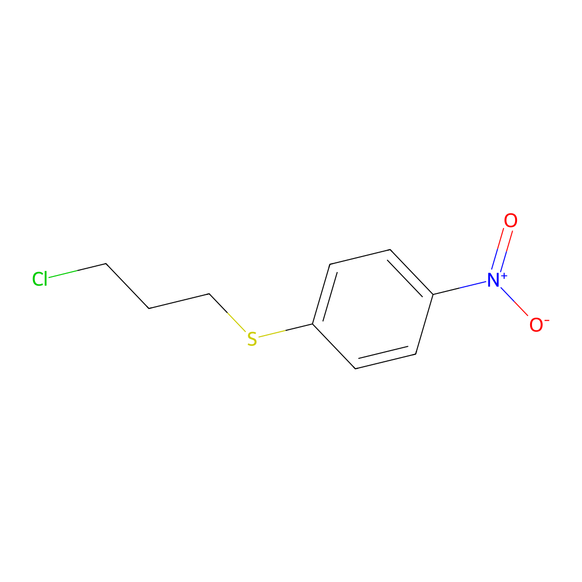 1-[(3-Chloropropyl)sulfanyl]-4-nitrobenzene molecular structure, CAS 19433-02-4
