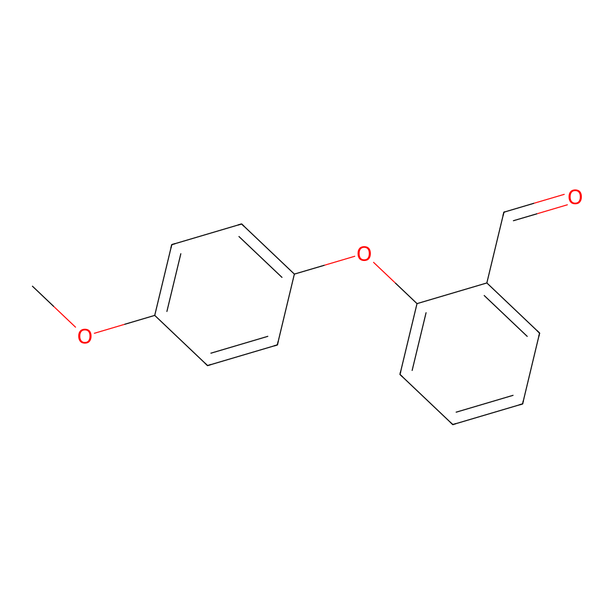 2-(4-Methoxyphenoxy)benzaldehyde molecular structure, CAS 19434-36-7