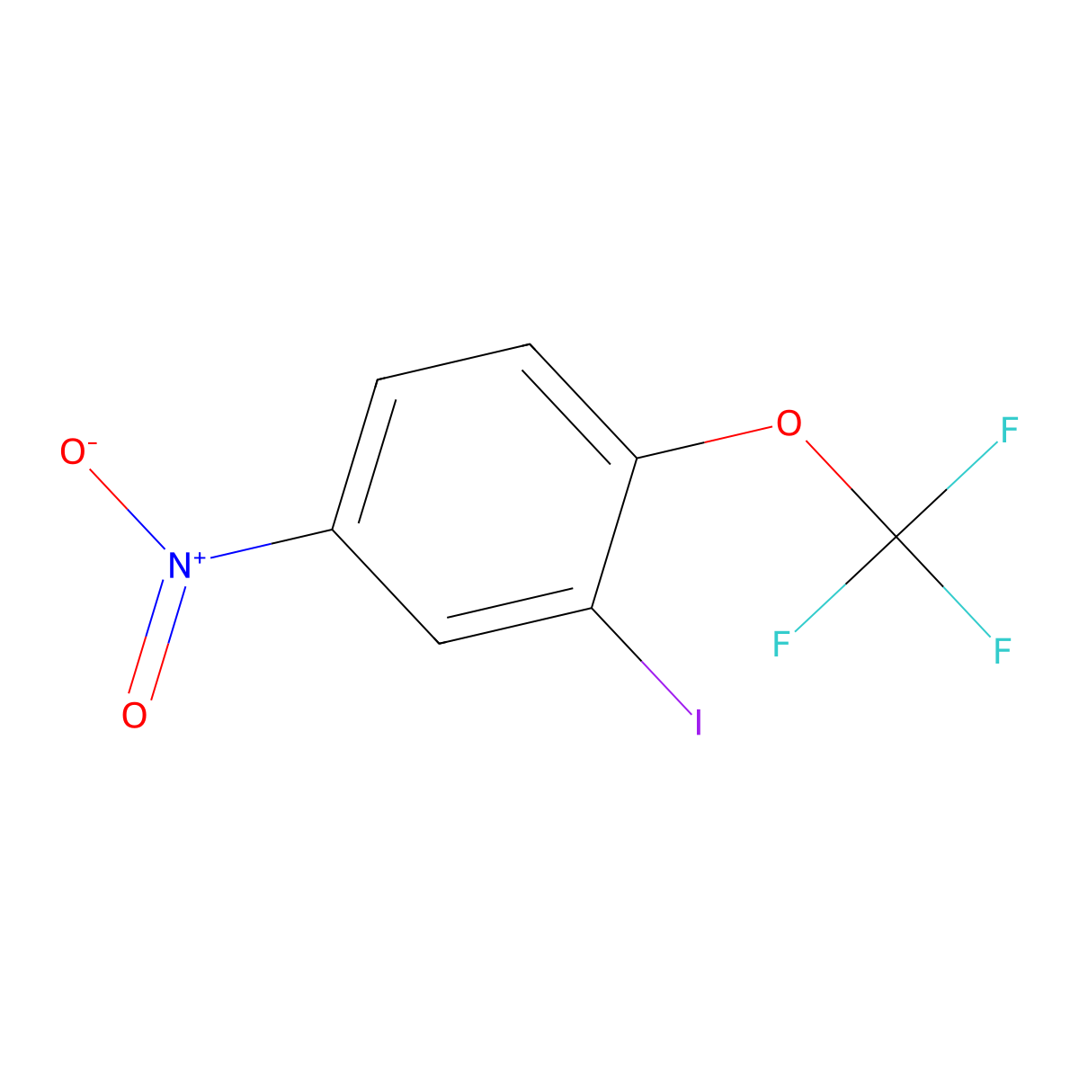 2-Iodo-4-nitro-1-(trifluoromethoxy)benzene molecular structure, CAS 194344-29-1
