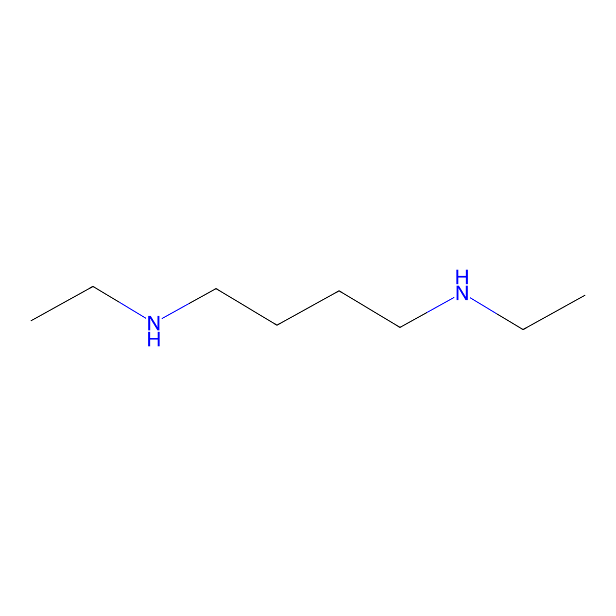 N,N'-Diethylputrescine molecular structure, CAS 19435-68-8