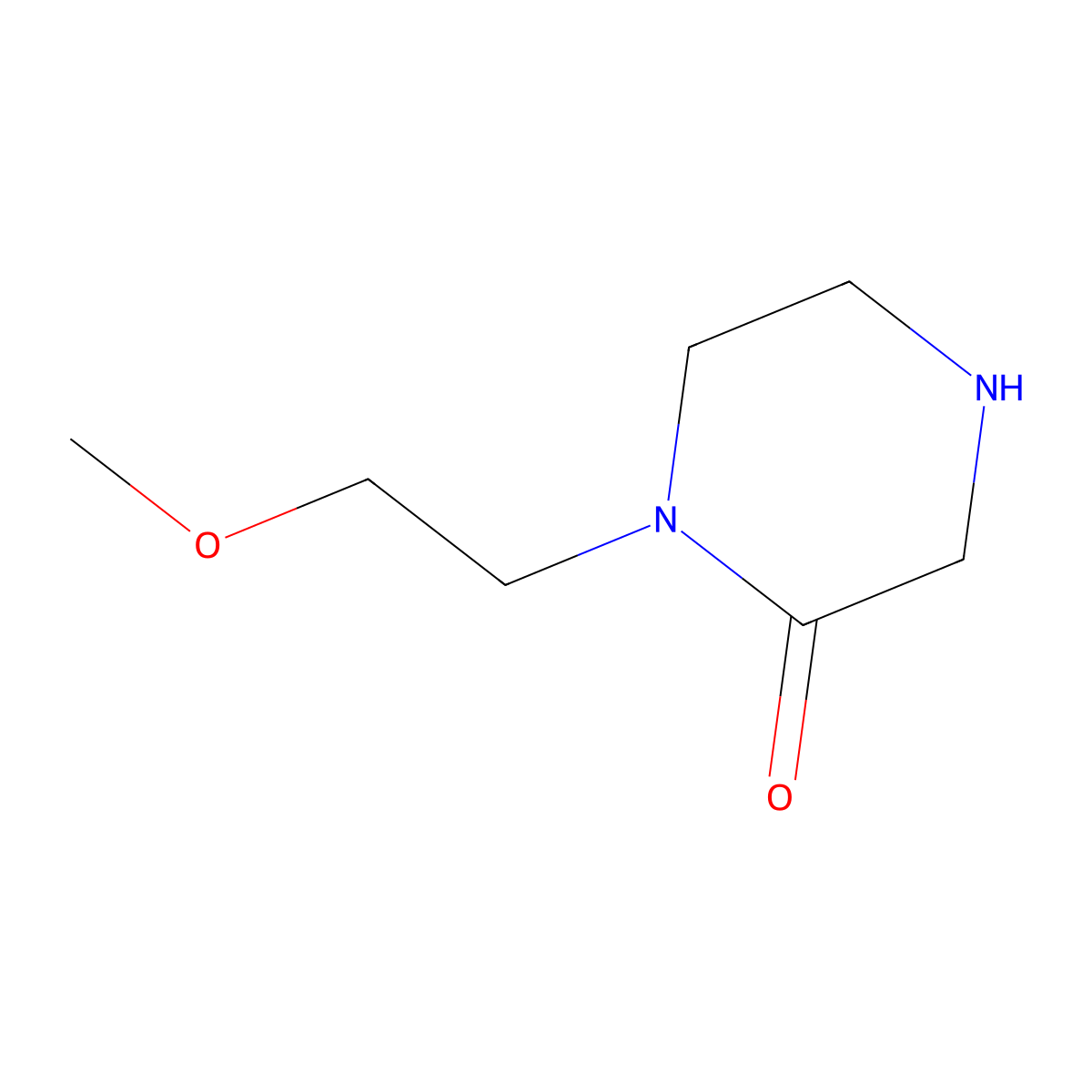 1-(2-Methoxyethyl)piperazin-2-one molecular structure, CAS 194351-04-7