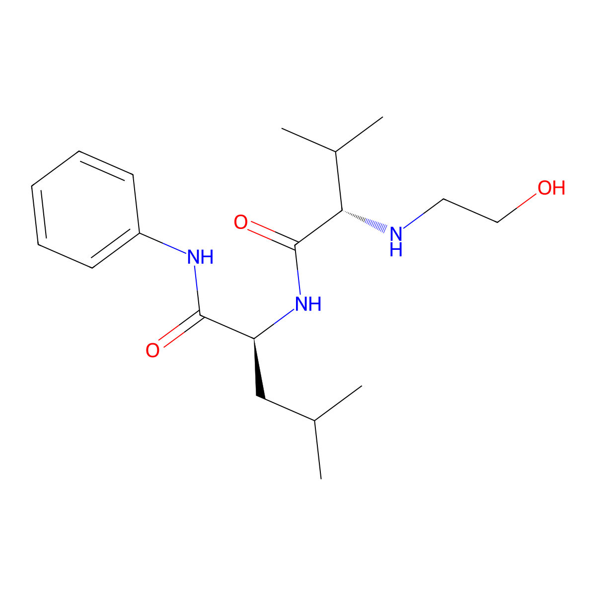N-2-Hydroxyethyl-val-leu-anilide molecular structure, CAS 194351-53-6