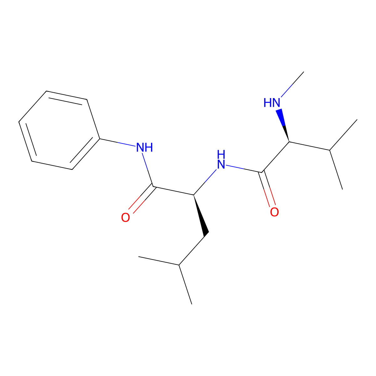 L-Leucinamide, N-methyl-L-valyl-N-phenyl- molecular structure, CAS 194351-54-7