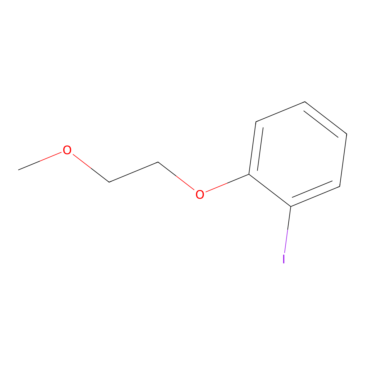 1-Iodo-2-(2-methoxyethoxy)benzene molecular structure, CAS 194367-88-9