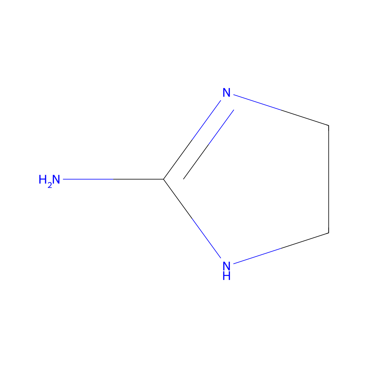 4,5-Dihydro-1H-imidazol-2-amine molecular structure, CAS 19437-45-7