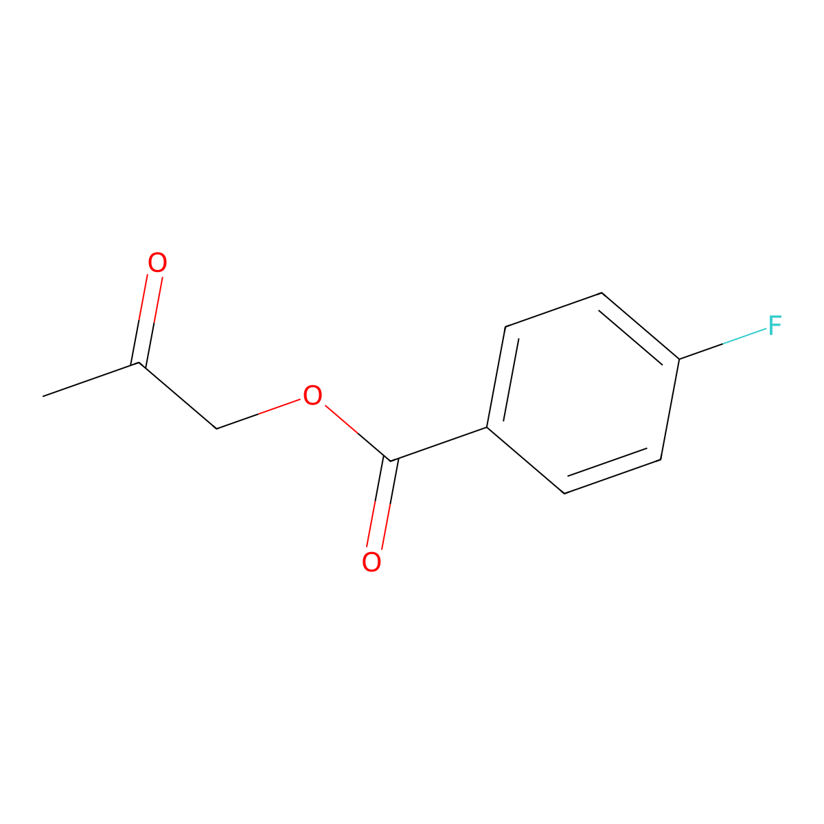 2-Oxopropyl 4-fluorobenzoate molecular structure, CAS 1943701-17-4