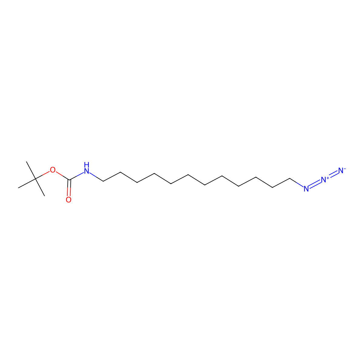 N-Boc-12-azidododecan-1-amine molecular structure, CAS 1943755-95-0