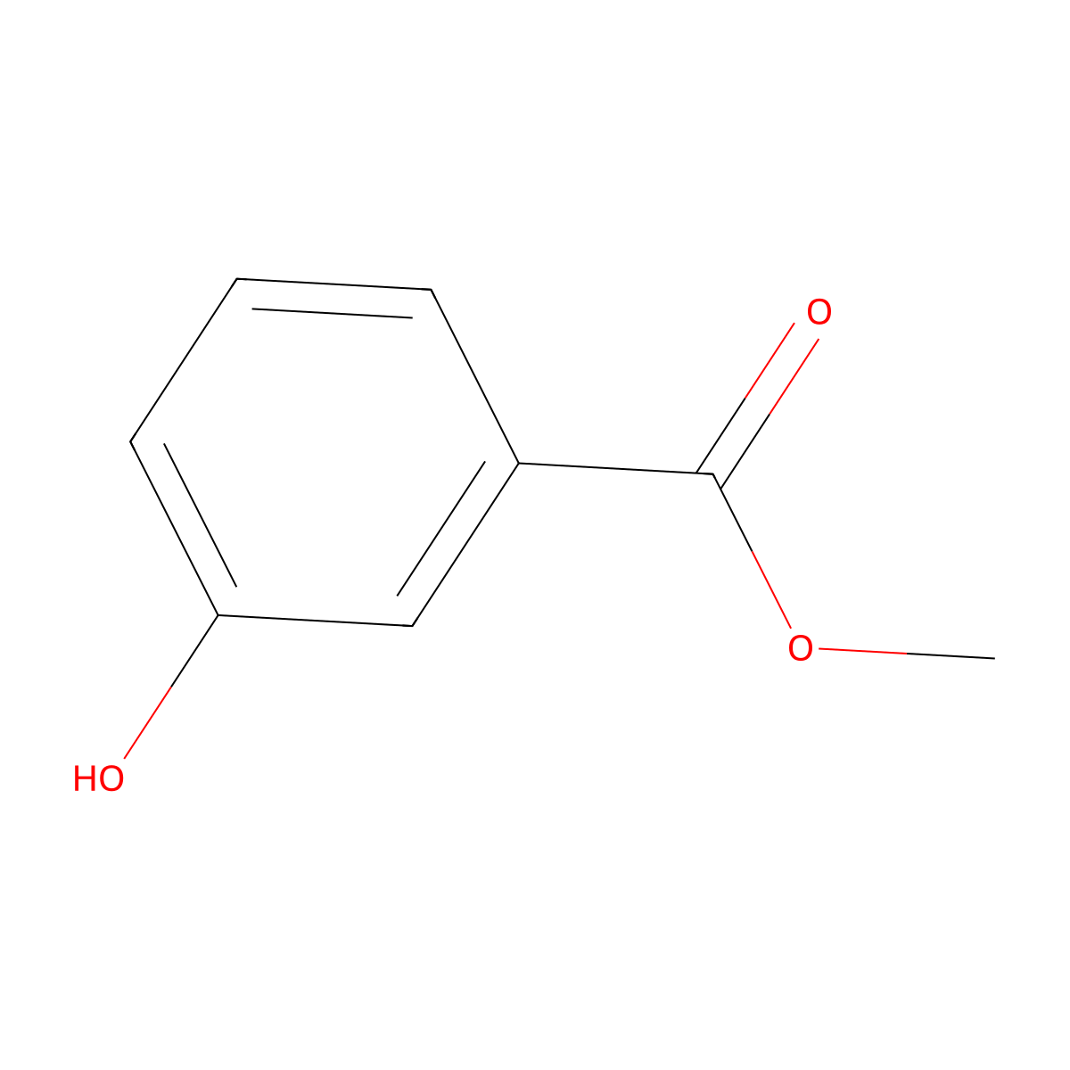 Methyl 3-Hydroxybenzoate molecular structure, CAS 19438-10-9