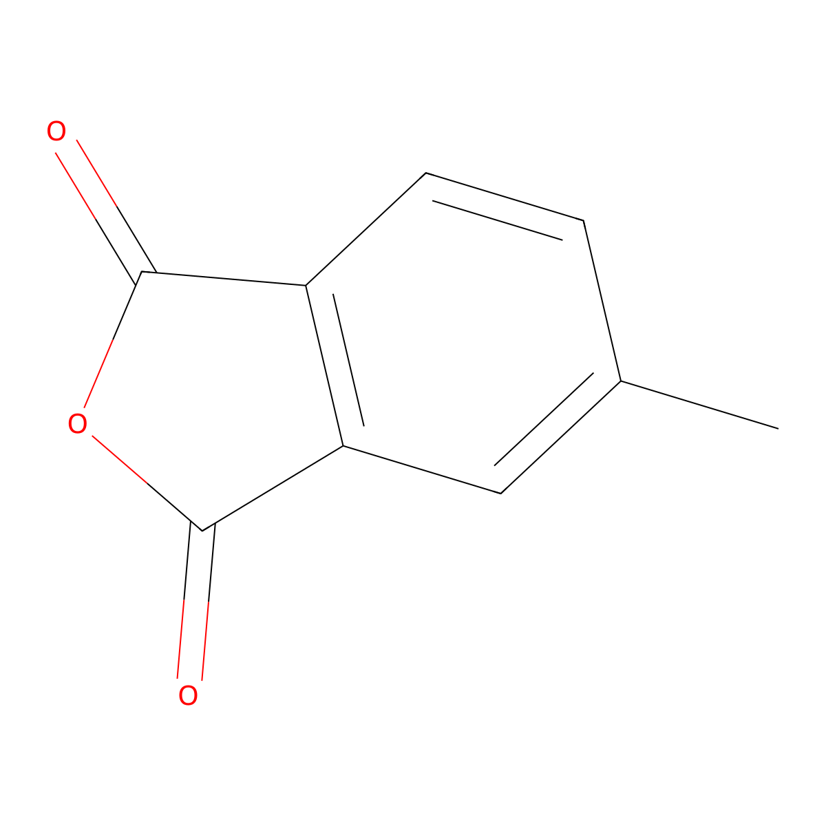 4-Methylphthalic anhydride molecular structure, CAS 19438-61-0