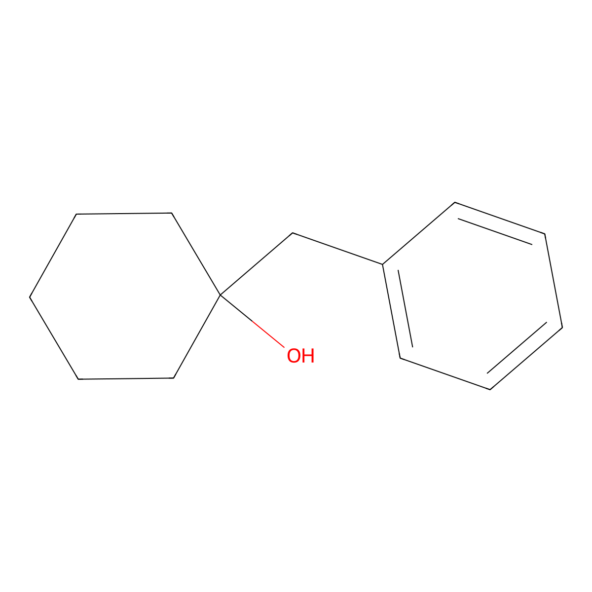 1-Benzylcyclohexan-1-ol molecular structure, CAS 1944-01-0