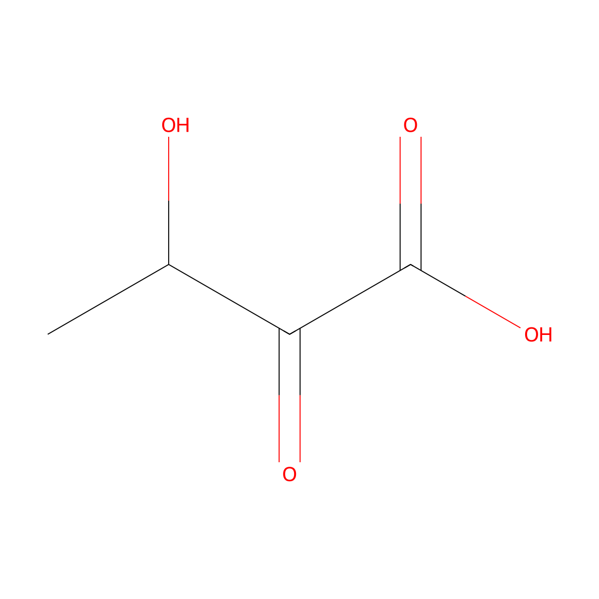 3-Hydroxy-2-oxobutanoic acid molecular structure, CAS 1944-42-9