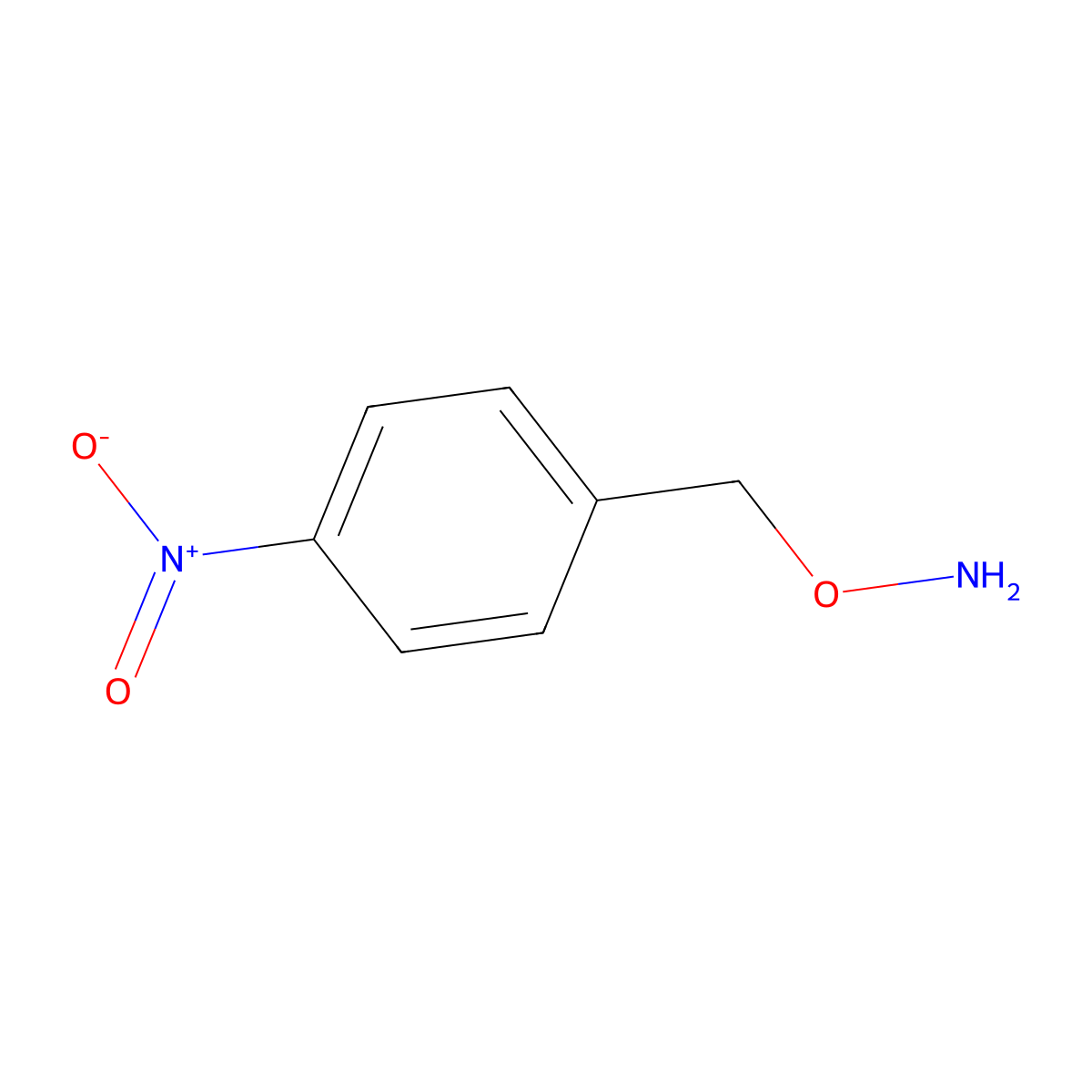O-(4-nitrobenzyl)hydroxylamine molecular structure, CAS 1944-96-3