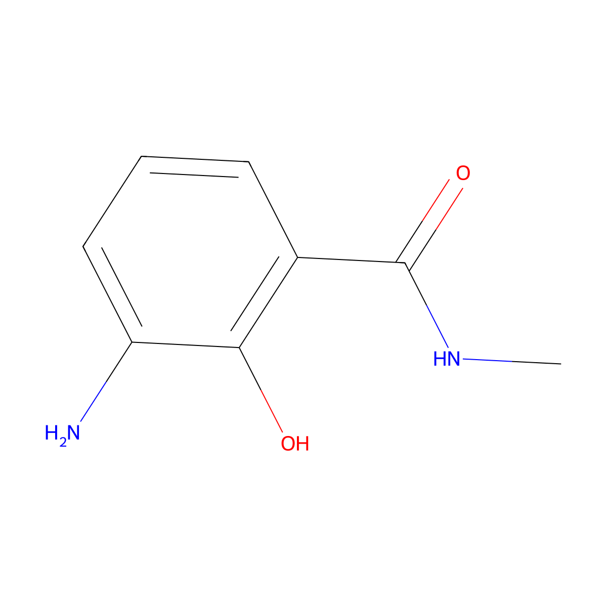 3-Amino-2-hydroxy-N-methylbenzamide molecular structure, CAS 194413-46-2