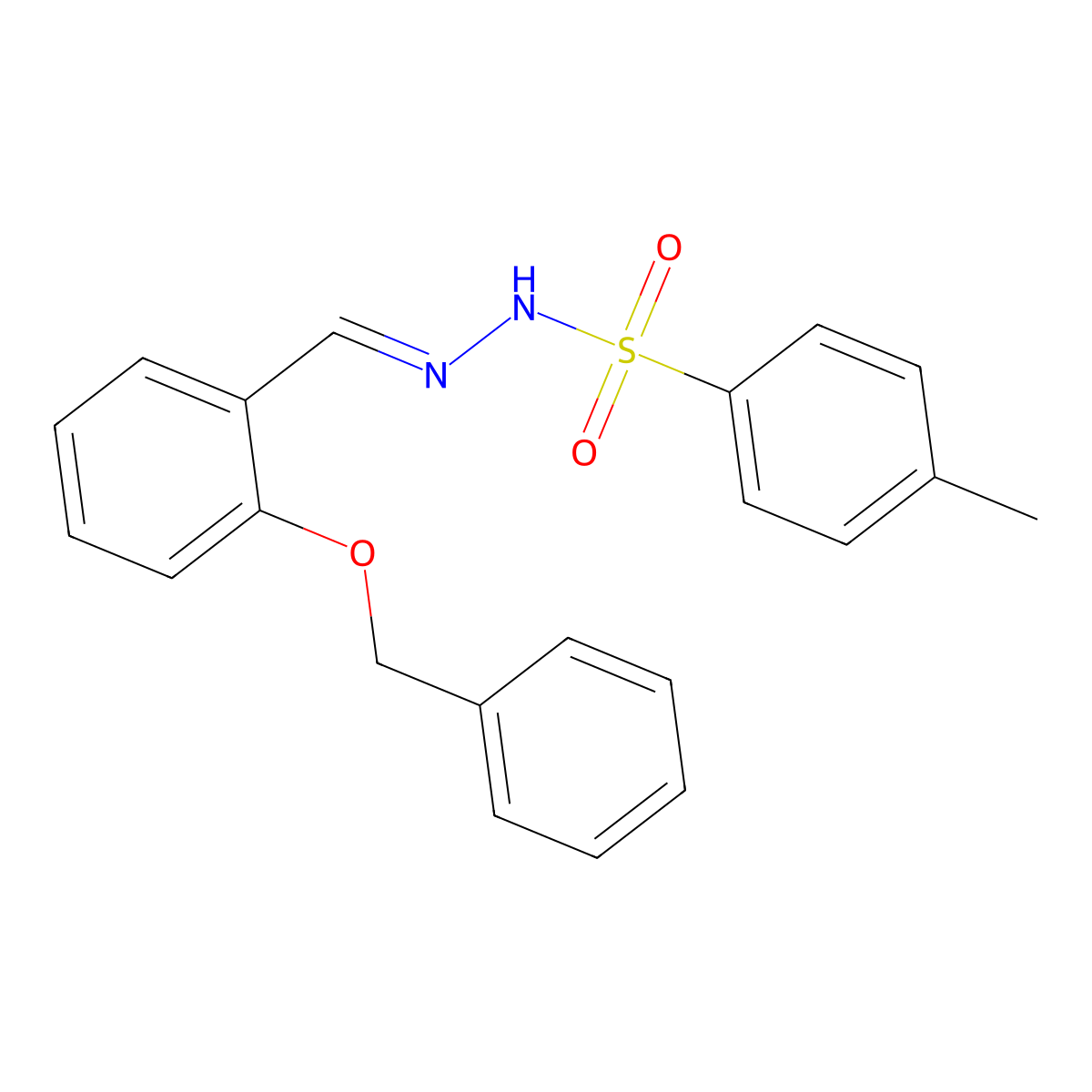 N'-(2-(Benzyloxy)benzylidene)-4-methylbenzenesulfonohydrazide molecular structure, CAS 194418-17-2