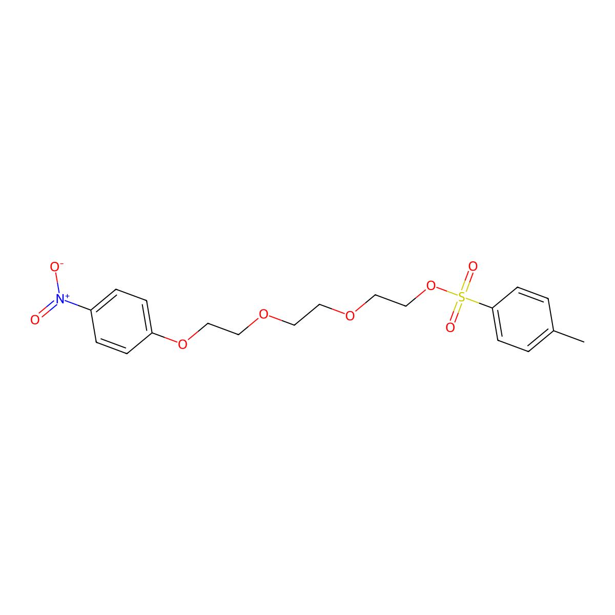 2-(2-(2-(4-Nitrophenoxy)ethoxy)ethoxy)ethyl 4-methylbenzenesulfonate molecular structure, CAS 194422-41-8