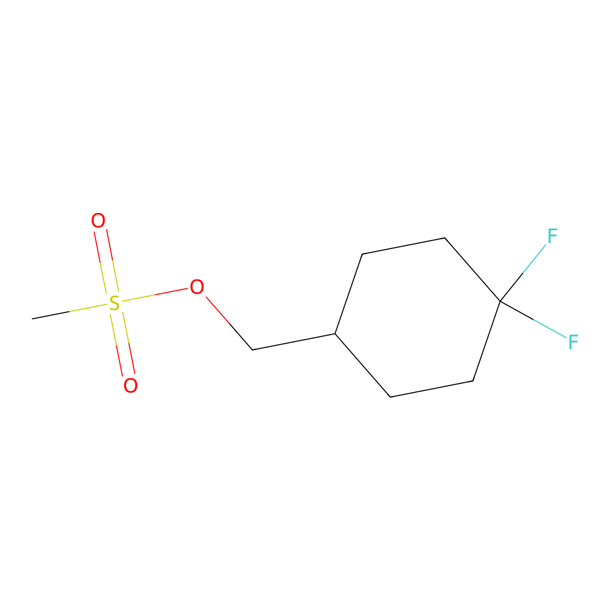 (4,4-Difluorocyclohexyl)methyl methanesulfonate molecular structure, CAS 194427-24-2