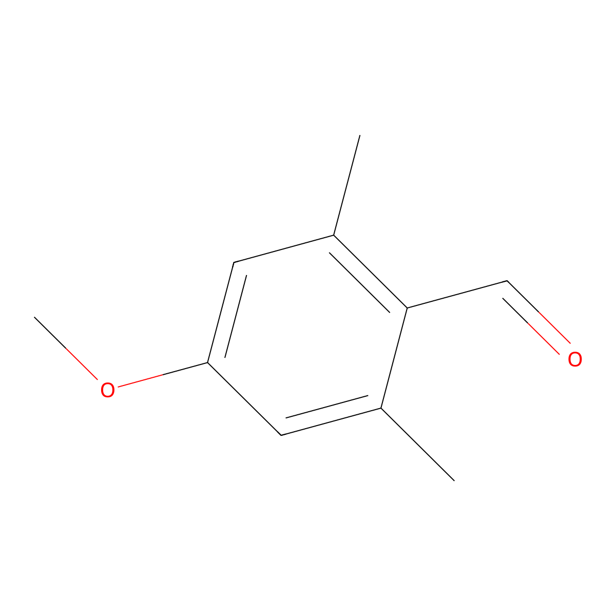 4-Methoxy-2,6-dimethylbenzaldehyde molecular structure, CAS 19447-00-8