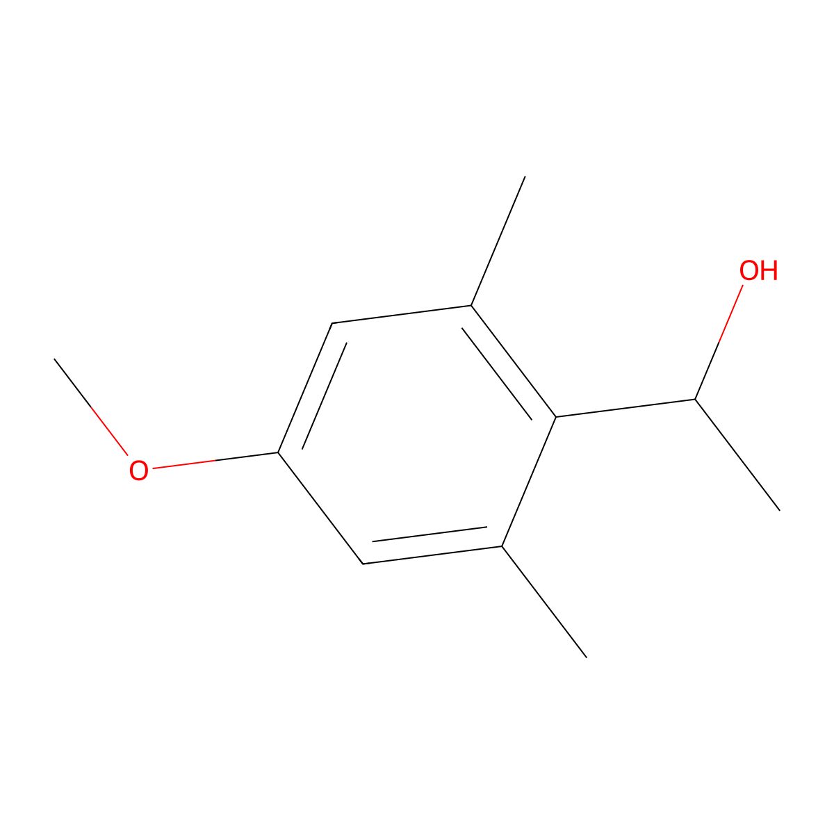 1-(4-Methoxy-2,6-dimethylphenyl)ethanol molecular structure, CAS 19447-02-0