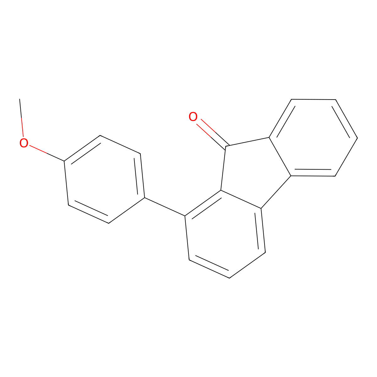 1-(4-Methoxyphenyl)-9H-fluoren-9-one molecular structure, CAS 194470-11-6