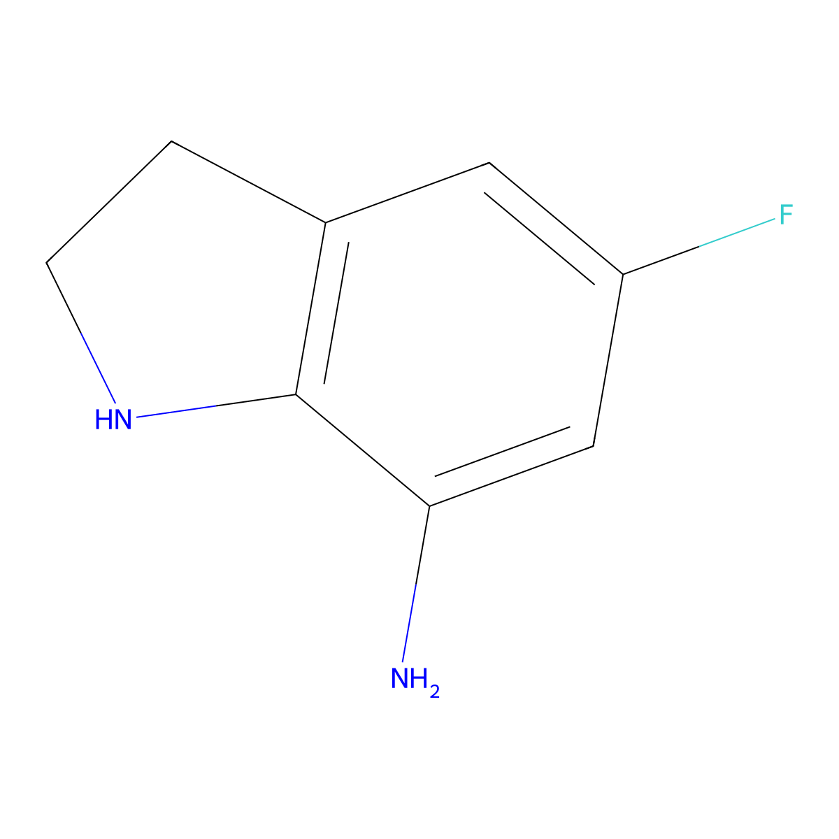 5-Fluoroindolin-7-amine molecular structure, CAS 194476-44-3