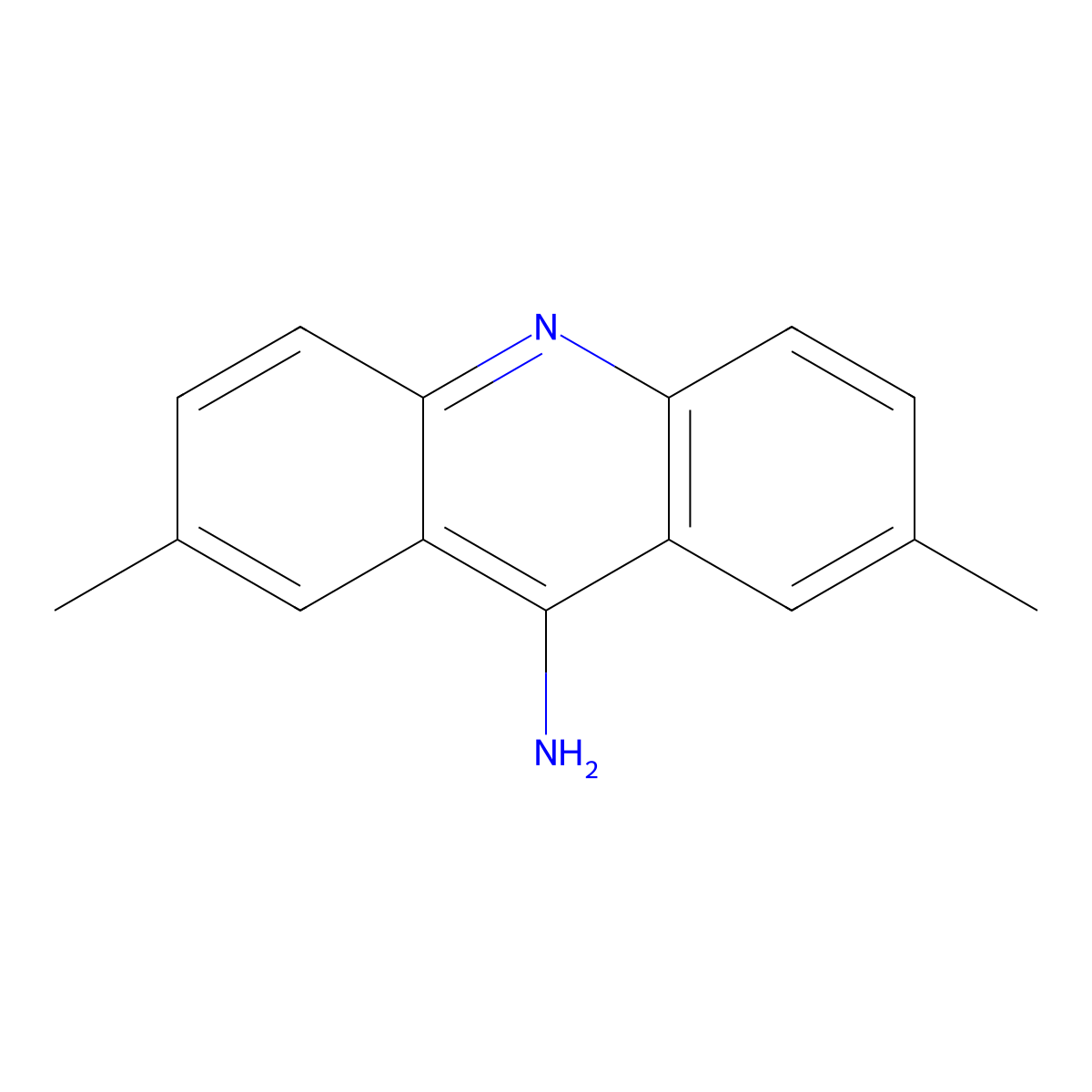 9-Amino-2,7-dimethylacridine molecular structure, CAS 194479-75-9