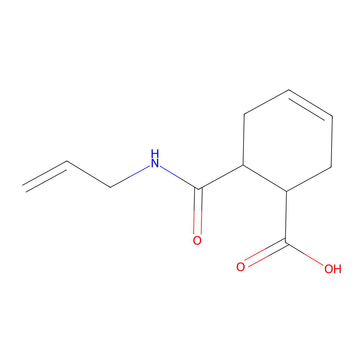 6-Allylcarbamoyl-cyclohex-3-enecarboxylic acid molecular structure, CAS 194482-48-9