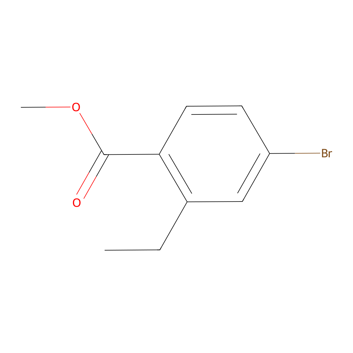 Methyl 4-bromo-2-ethylbenzoate molecular structure, CAS 194487-79-1