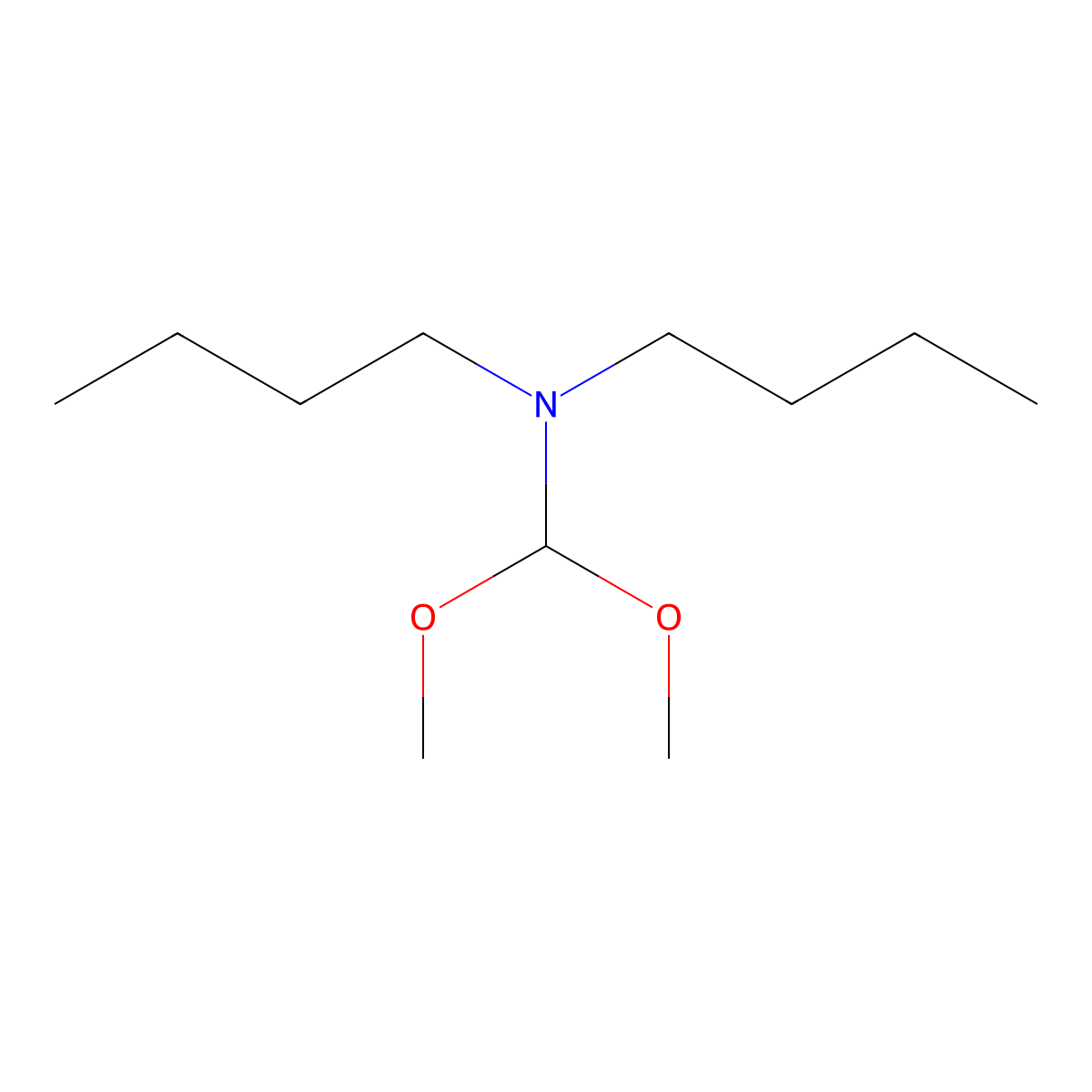 N,N-di-n-butylformamide dimethyl acetal molecular structure, CAS 19449-30-0