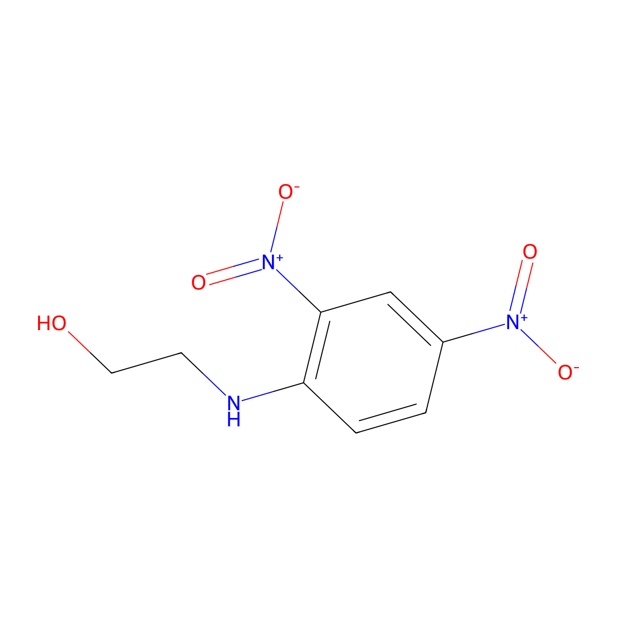 Ethanol, 2-((2,4-dinitrophenyl)amino)- molecular structure, CAS 1945-92-2