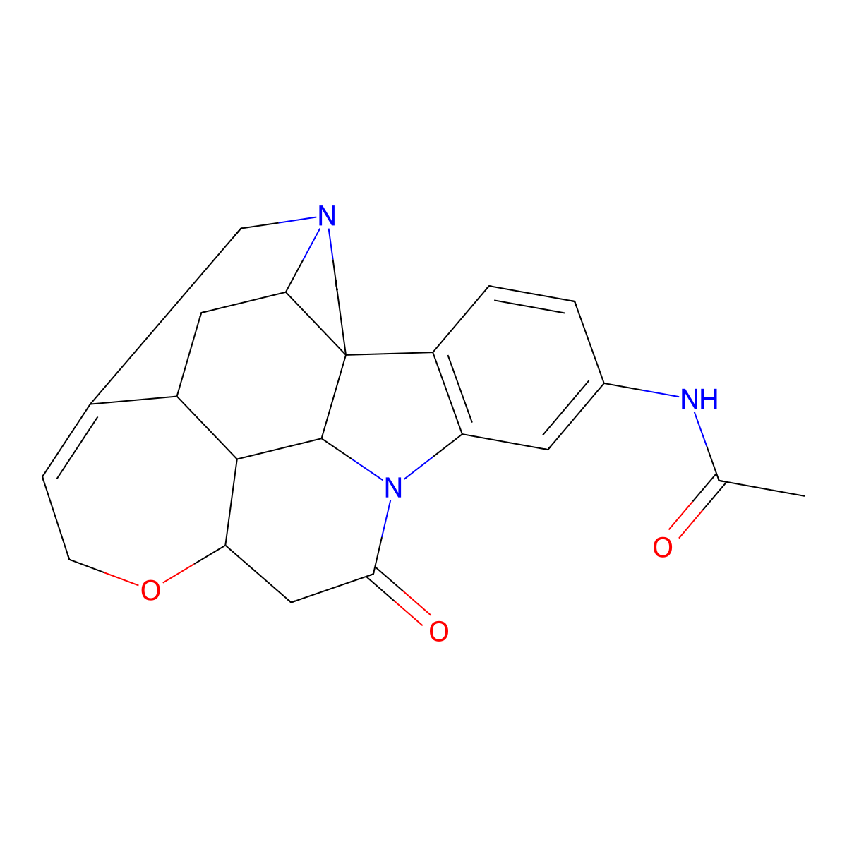 N-(10-Oxostrychnidin-3-yl)ethanimidic acid molecular structure, CAS 19452-88-1