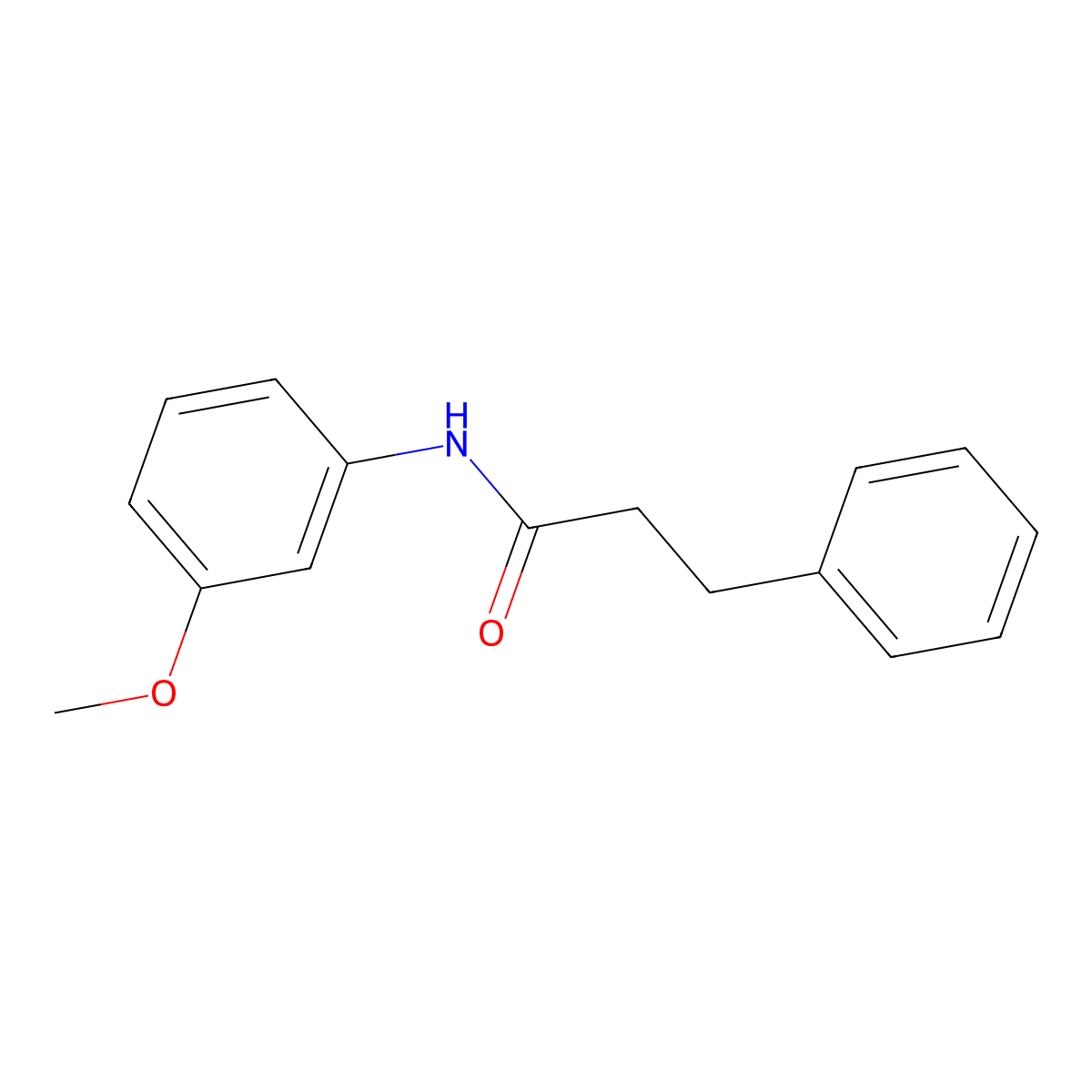 N-(3-methoxyphenyl)-3-phenylpropanamide molecular structure, CAS 194538-04-0
