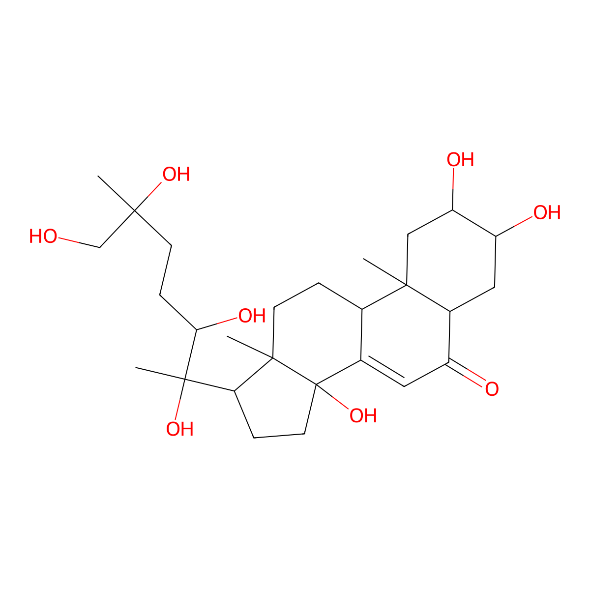 20,26-Dihydroxyecdysone molecular structure, CAS 19458-46-9