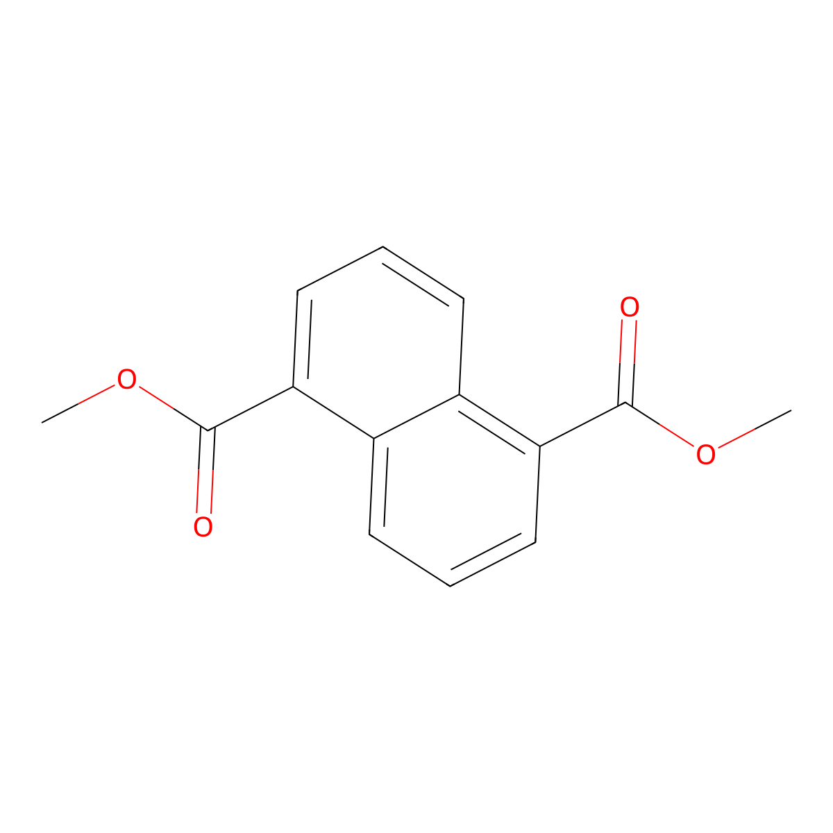Dimethyl naphthalene-1,5-dicarboxylate molecular structure, CAS 19458-95-8