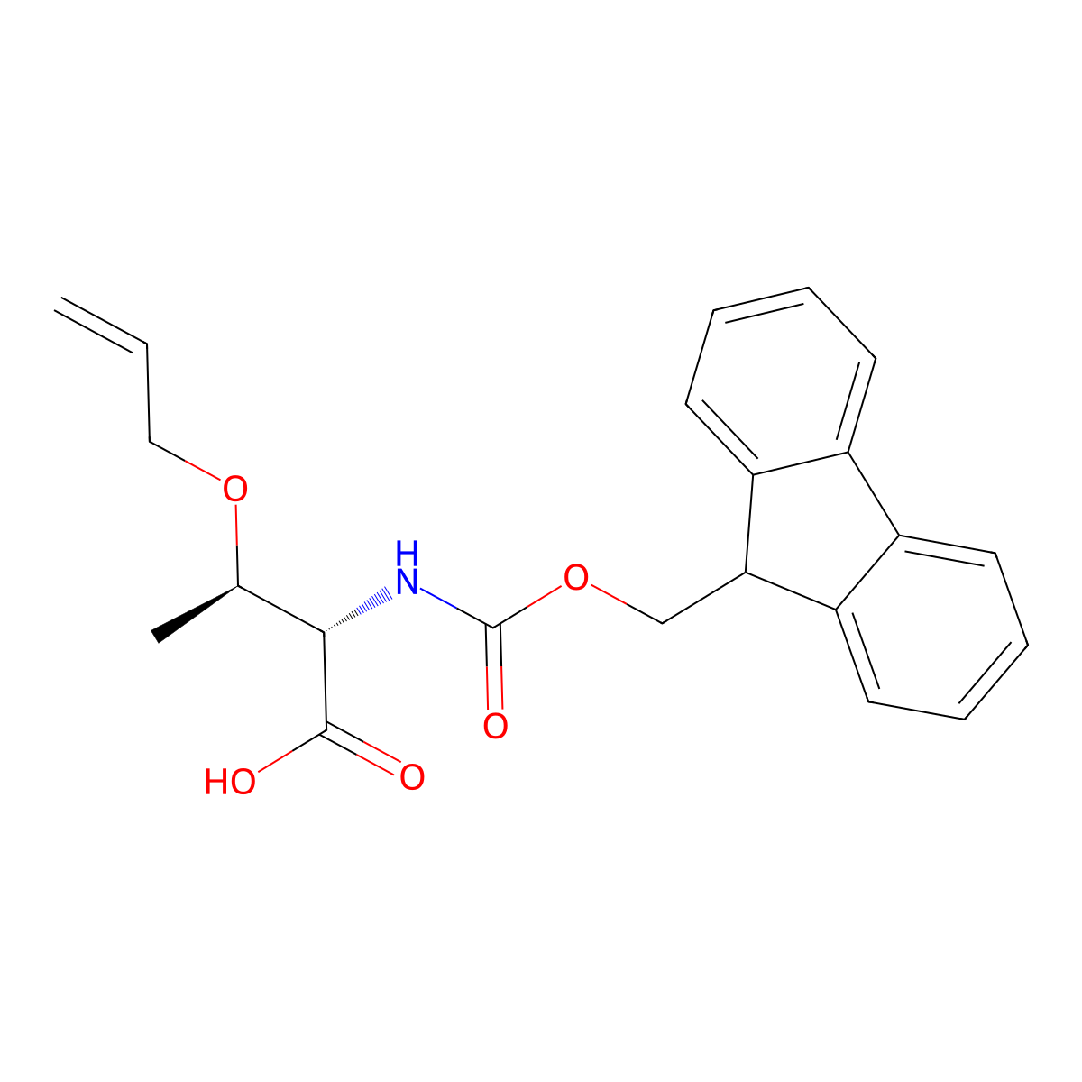 N-(((9H-Fluoren-9-yl)methoxy)carbonyl)-O-allyl-L-threonine molecular structure, CAS 1945973-89-6