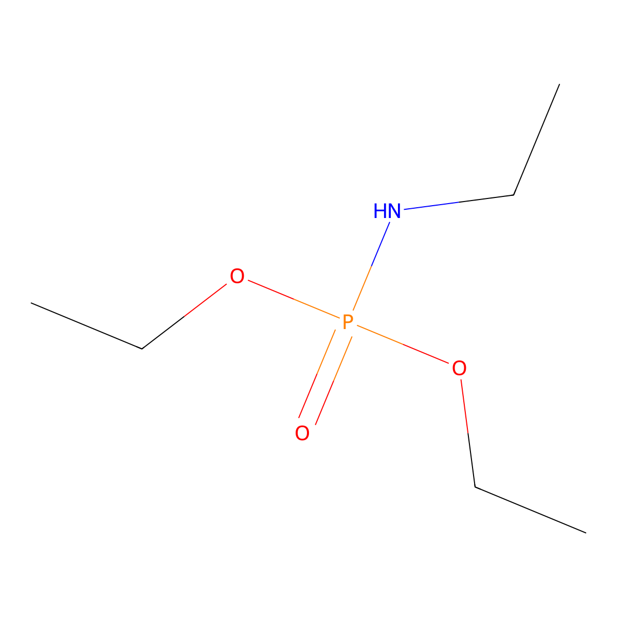 N-diethoxyphosphorylethanamine molecular structure, CAS 1946-09-4