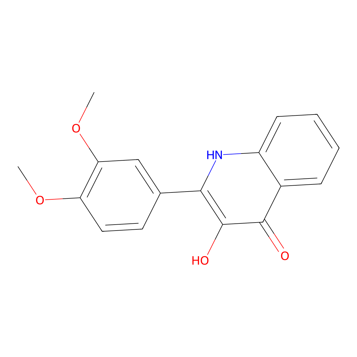 2-(3,4-Dimethoxyphenyl)-3-hydroxyquinolin-4(2H)-one molecular structure, CAS 1946021-38-0