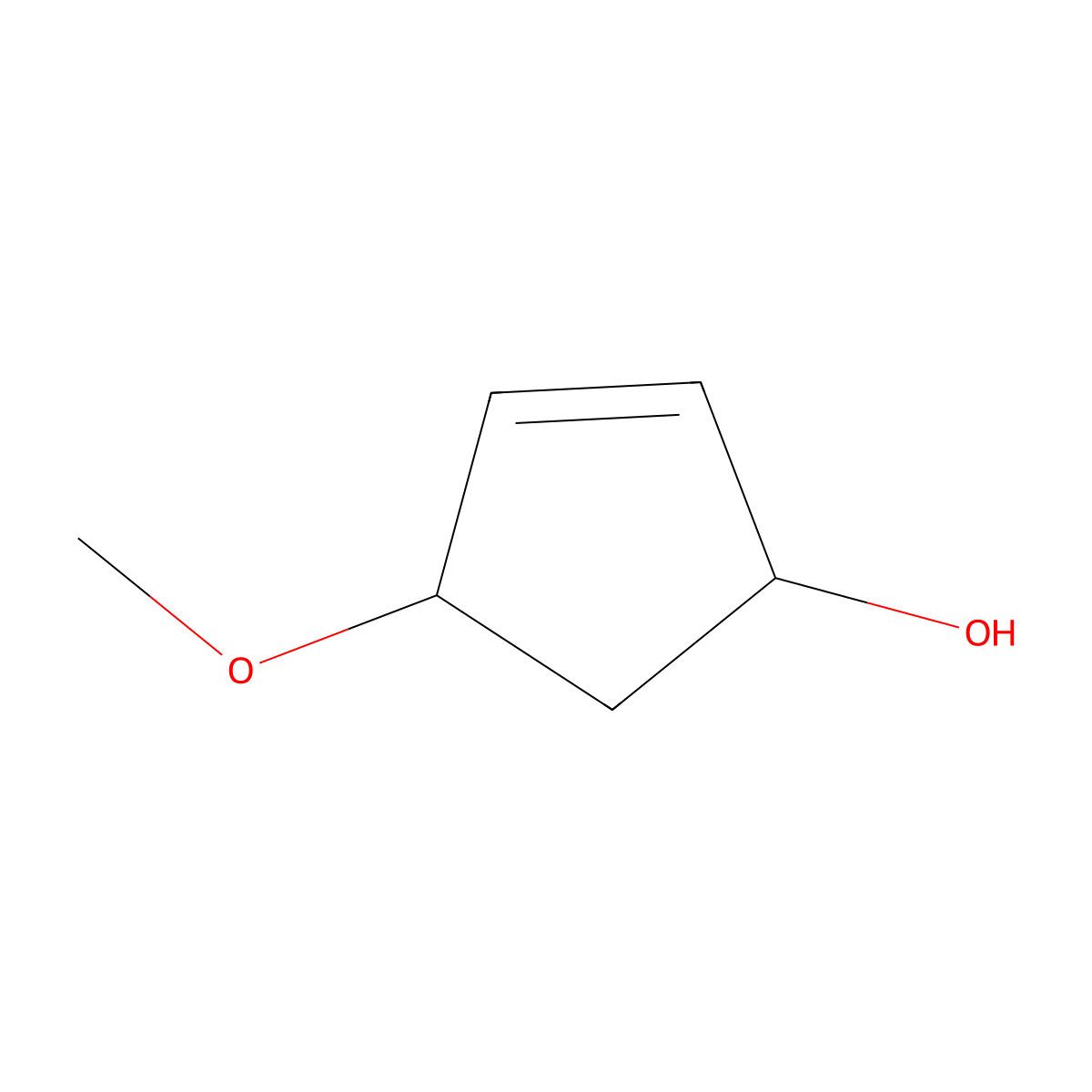 (1R,4S)-4-methoxycyclopent-2-en-1-ol molecular structure, CAS 194606-96-7