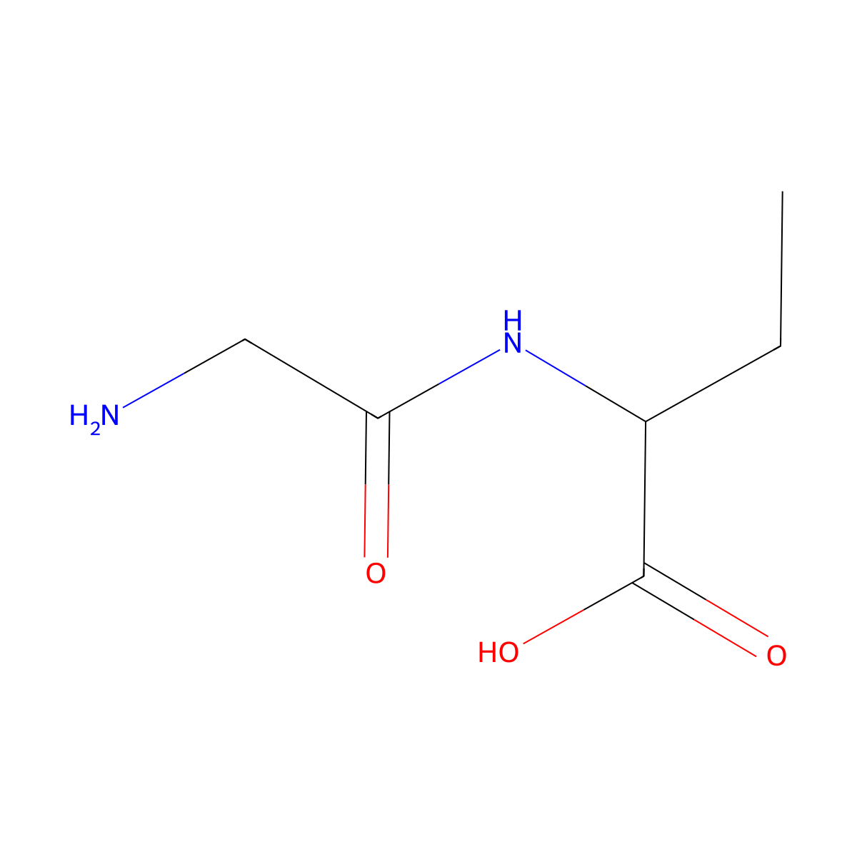 H-Gly-2-Abu-OH molecular structure, CAS 19461-37-1
