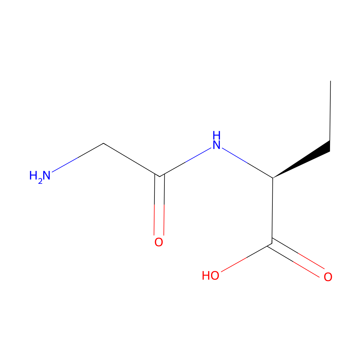 H-Gly-2-Abu-OH molecular structure, CAS 19461-37-1