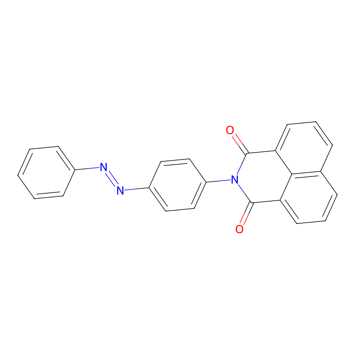 1H-Benz[de]isoquinoline-1,3(2H)-dione, 2-[4-(2-phenyldiazenyl)phenyl]- molecular structure, CAS 194610-49-6