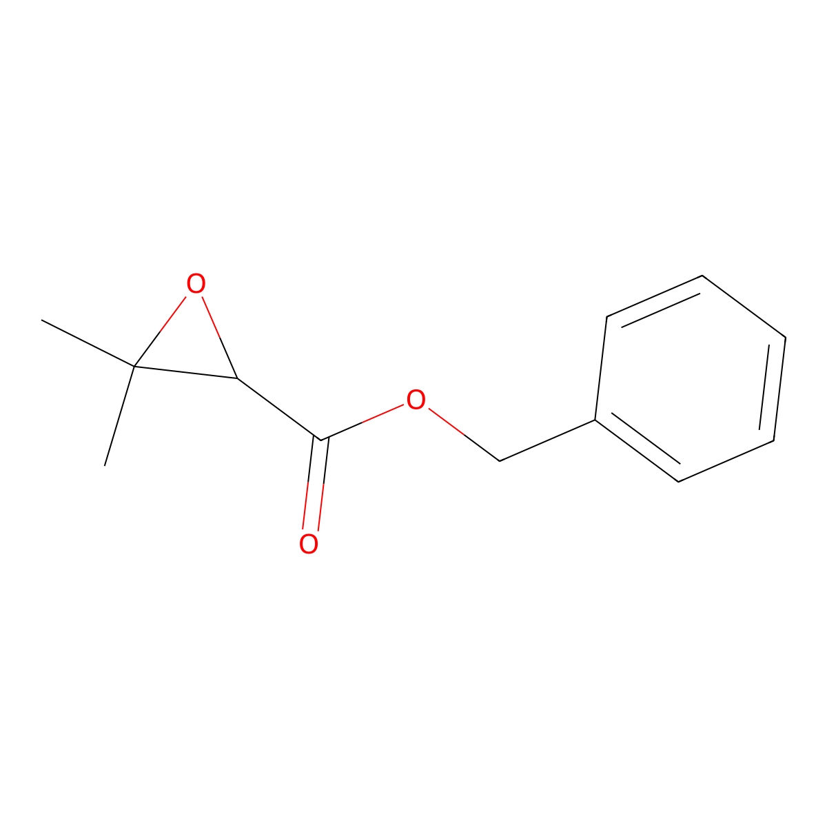 Benzyl 3,3-dimethyloxirane-2-carboxylate molecular structure, CAS 194613-70-2