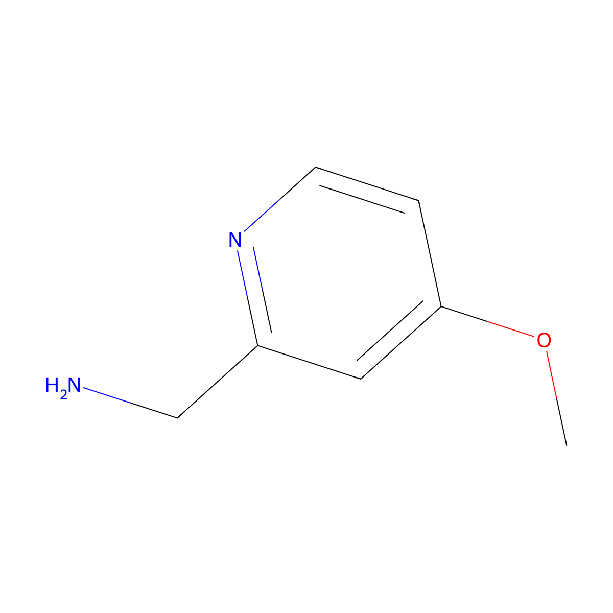 (4-Methoxypyridin-2-yl)methanamine molecular structure, CAS 194658-14-5