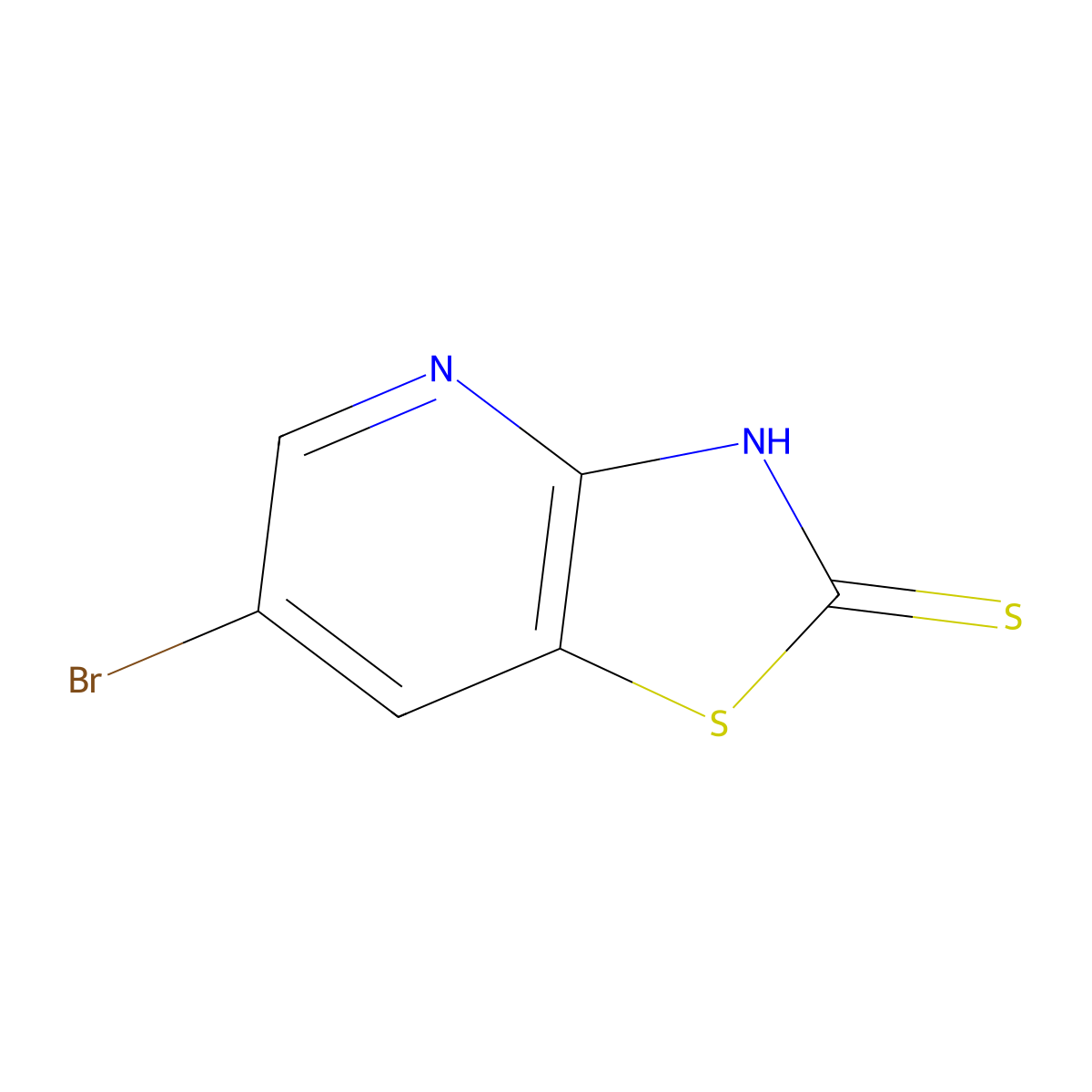 6-Bromothiazolo[4,5-b]pyridine-2-thiol molecular structure, CAS 194668-71-8