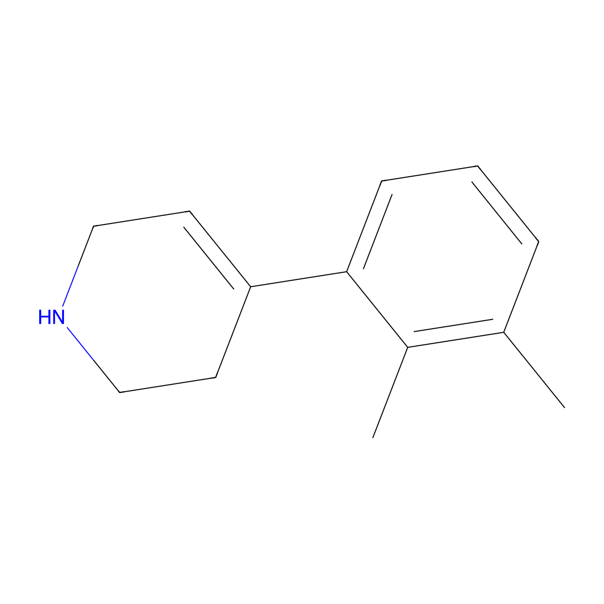 4-(2,3-Dimethylphenyl)-1,2,3,6-tetrahydropyridine molecular structure, CAS 194669-34-6