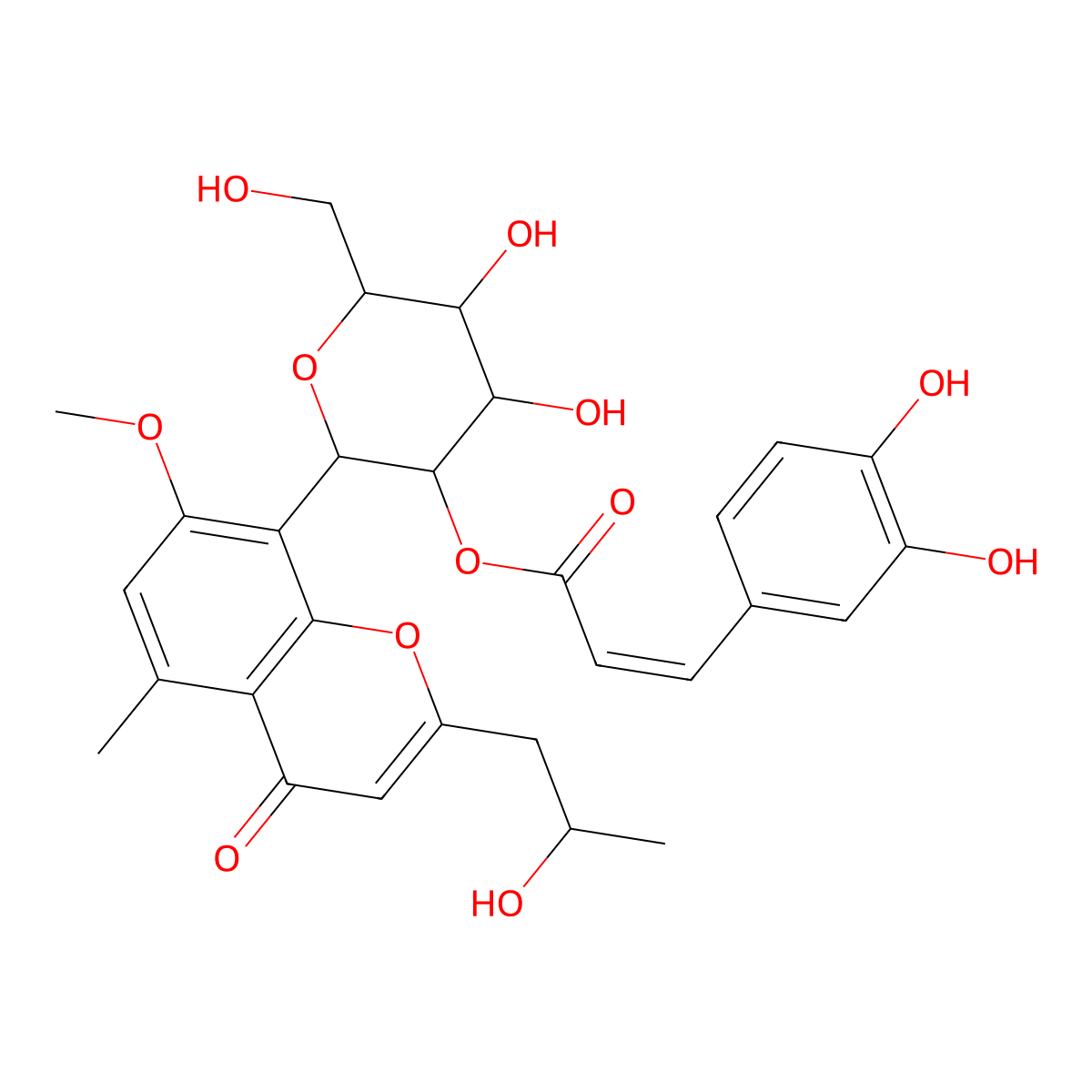 Isorabaichromone molecular structure, CAS 194669-79-9