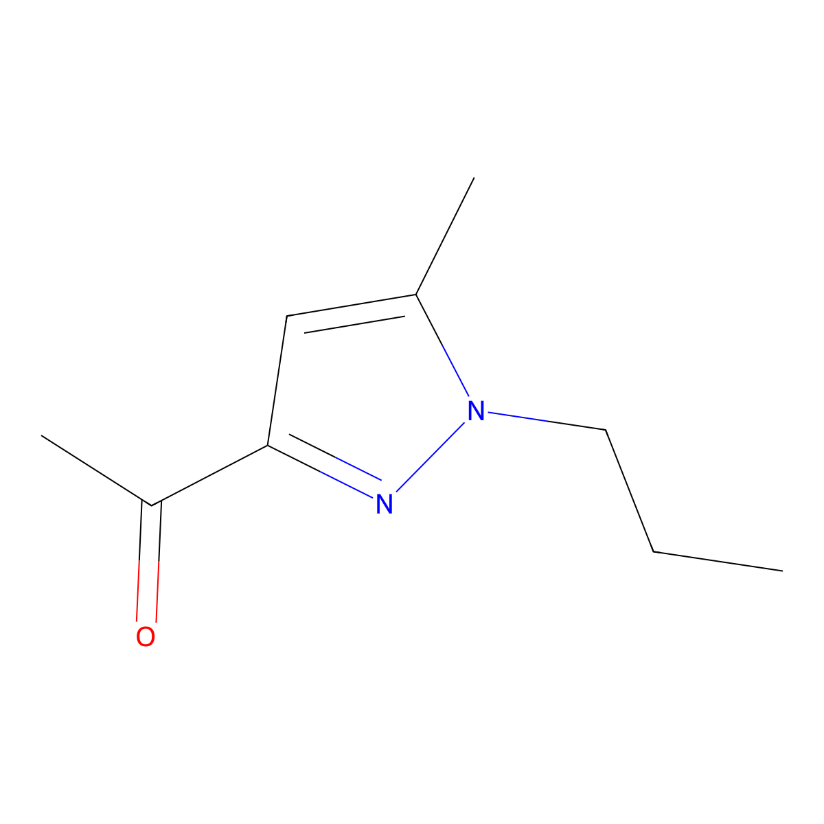 1-(5-Methyl-1-propyl-1H-pyrazol-3-yl)ethanone molecular structure, CAS 1946828-14-3