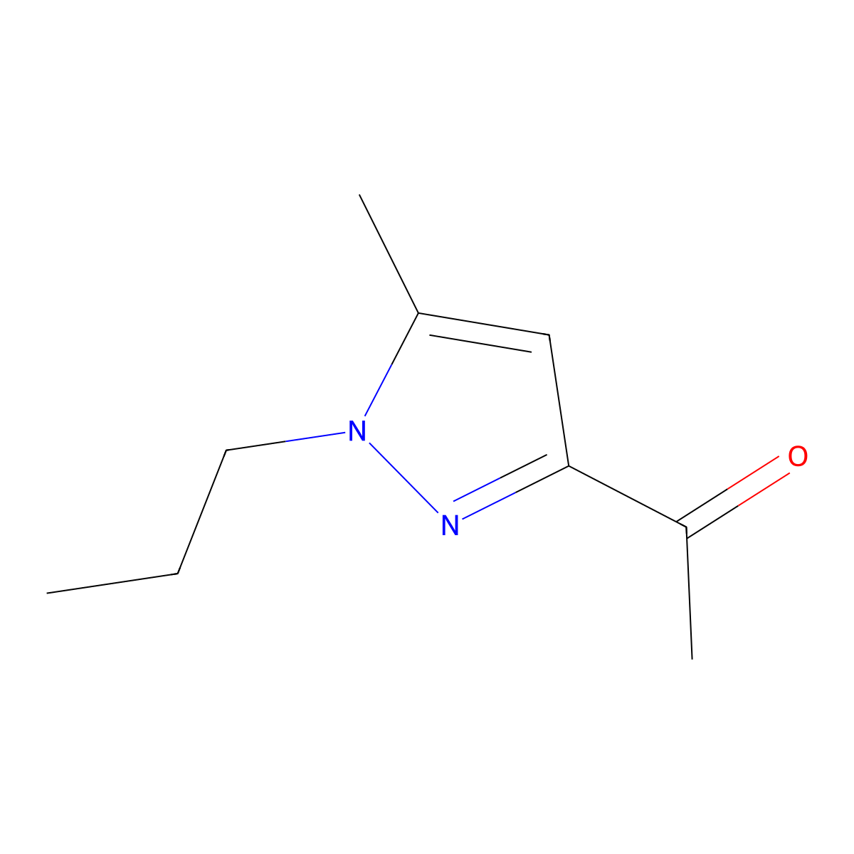1-(5-Methyl-1-propyl-1H-pyrazol-3-yl)ethanone molecular structure, CAS 1946828-14-3