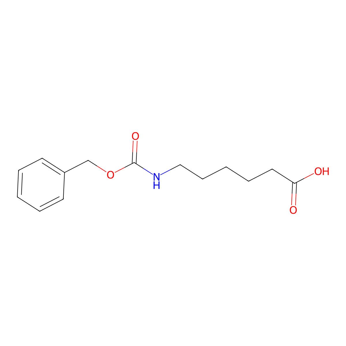 6-(((Phenylmethoxy)carbonyl)amino)hexanoic acid molecular structure, CAS 1947-00-8