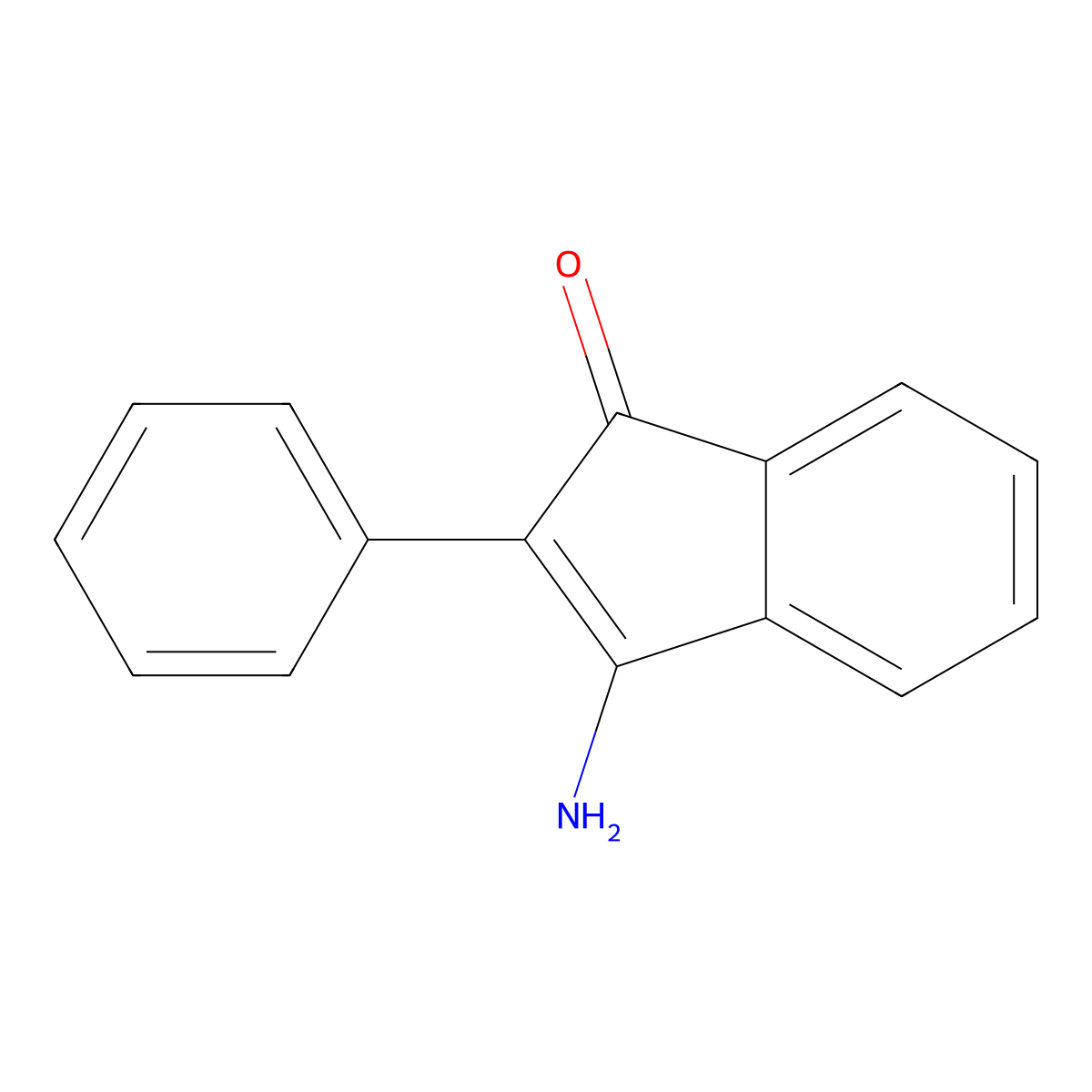 3-Amino-2-phenyl-1H-inden-1-one molecular structure, CAS 1947-47-3