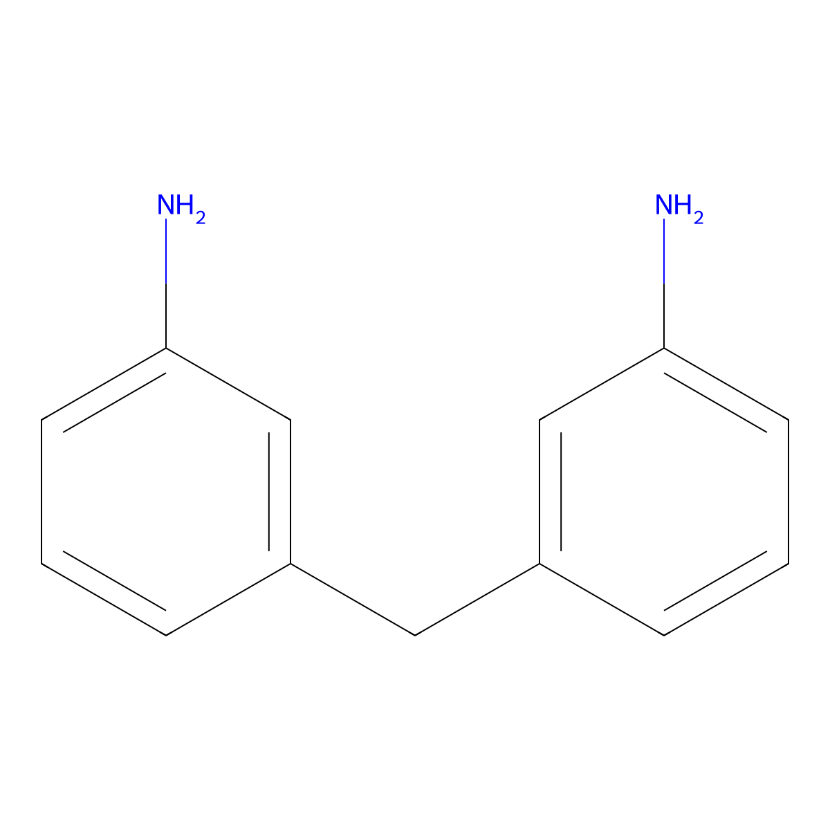 Benzenamine, 3,3'-methylenebis- molecular structure, CAS 19471-12-6